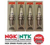 4 X GENUINE NGK SPARK PLUGS BKR6EIX 6418 PREMIUM SPEC SPARK PLUGS FREE DELIVERY