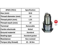 4 x Genuine NGK Spark Plugs Fits NGK 7811
