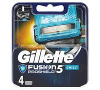 4 x Gillette Fusion ProShield Chill Men's Replacement Cooling Tech Razor Blades