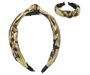 4 x Gisela Graham Gold Stars Jacquard Headband