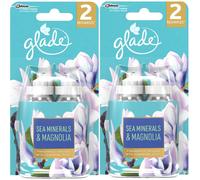 4 x Glade Sense and Spray Refill 18ml - Sea Minerals & Magnolia