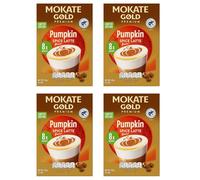 4 X Gold Pumpkin Spice Latte Instant Coffee Sachets - pumpkin spice coffee,Autumn and winter Flavour hot drink | 4 Packs x 8 Sachets (32 Sachets) pumpkin spice syrup | Barista-Style Latte at Home