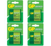 4 x GP 3LR12 Extra Heavy Duty 4.5V Flat Batteries - 3R12 V4912 MN1203 LR12 312G