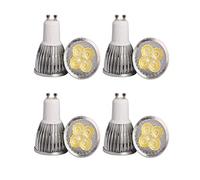 4 x GU10 6 W LED Light Bulbs 5x 1 W AC220 V Warm White 3000 K 500-520 LM