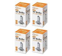 4 x H7 (477/499) 12v 55W PX26d Headlight Bulbs Halogen Bulb Standard Replacement for Fog Tail Daytime Running Light DRL 12V Car Exterior Light E-Mark, Set of 4