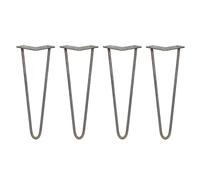 4 x Hairpin Legs / Hair Pin Legs Set SkiSki Legs Furniture Desk Bench Chair Table 14 Grey