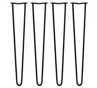 SkiSki 4 X Hairpin Leg - 28 - Black - 2 Prong - 12M