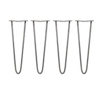SkiSki 4 X Hairpin Leg - 16 - Unfinished - 2 Prong - 10M, Silver