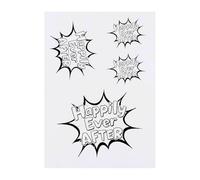 4 x 'Happily Ever After' Temporary Tattoos - Water Resistant, Skin-Safe, Non-Toxic Transfers, Mixed Sizes (TO00080492)