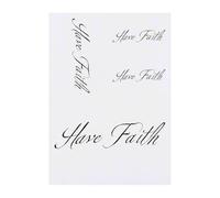 4 x 'Have Faith' Temporary Tattoos - Water Resistant, Skin-Safe, Non-Toxic Transfers, Mixed Sizes (TO00083862)