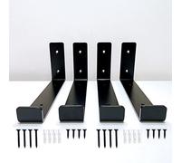 4 x Heavy Duty Scaffold Shelf Brackets 225mm - Industrial Style for 9 Inch Boards - Made from 5mm Steel - Ideal DIY Storage Solution for Living Room, Kitchen, Office, Garage