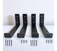 4 x Heavy Duty Scaffold Shelf Brackets 225mm - Industrial Style for 9 Inch Boards - Made from 5mm Steel - Ideal DIY Storage Solution for Living Room, Kitchen, Office, Garage
