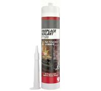 4 x High Temperature Silicone Sealant 1500°C Black | Heavy Duty Heat Resistant Fire Cement & Flue Sealer | For Wood Burner Stoves, Chimneys, Ovens & Fireplace Repair | Professional Grade Cartridge