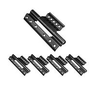 4 x Hinges for Aluminum Alloy Window 6 inches No Punching Heavy Duty Long Door Hinge for Window Frame Casement White Black Gold