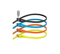 4 x Hiplok Z LOK Bike Lock (Multicolour Multipack) Bicycle Lock/Motorcycle Helmet Lock. Lightweight Zip Tie with Steel Core & 400mm Locking Length