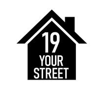 4 x House Silhouette Waterproof Wheelie Bin Stickers - 6 Colours to Choose from - Waterproof Vinyl Decal - Long Lasting - Easy to Clean - Number & Street Name (14cm x 14cm (5.5" x 5.5"))