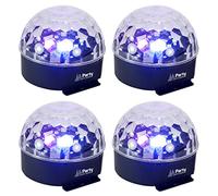 4 x Ibiza Light Astro 6 RGBWAV LED Mirrorball Light Effect Party Disco DJ Sensory