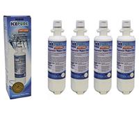 4 x IcePure RWF1200A Compatible LG LT700P Fridge Water Filter