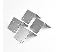 4 x InfiniBracket Stainless Steel Internal External Corner Bracket - Raised Beds and Planters - Railway Sleeper Projects - Driveway/Pathway Edging Brackets