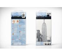 4 X Instant Art Wall Decor Stickers New York City Empire State Self Adhesive New