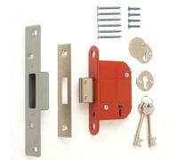 4 x KEYED Alike Dead Lock ERA Fortress 76mm (3") 5 Lever BS 361-32 Brass
