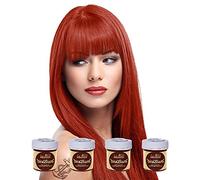 4 X La Riche Directions Semi-Permanent Hair Color 88ml Tubs - Flame