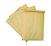 4 x Large Brown Bubble Envelopes - Safe, Secure and Simple to use - with self-Adhesive Easy Peel Strip - NO More Licking