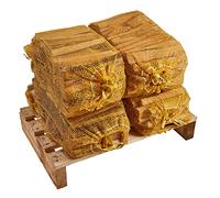 4 x Large Nets of Kindling Wood (16KG) - Kiln Dried, Natural Firelighters for Fire Starting, Premium Quality Ready to Light