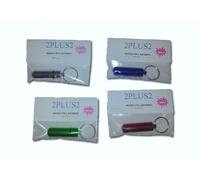 4 x Large Waterproof and Airtight Aluminium Pill Money Note Keyrings Spy Cash Stash Screw Top Keychain by 2PLUS2™