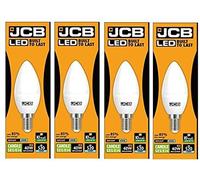 4 X LED Daylight Candle Lamp Light Bulb SES E14 Small Screw 6500K 6 Watt 40W Equivalent [Energy Class A+]