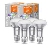 4 X LED Smart+ R63 Reflector 4.7W = 60W E27 Matte 345Lm RGBW 2700-6500K App WiFi