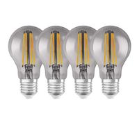 4 X Ledvance LED Filament Smart+ Bulb 6W E27 Smoke Glass Warm Dimmable Bluetooth