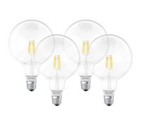 LEDVANCE Smart Led Lamp With Bluetooth, Filament Globe, E27, Dimmable, Replaces Incandescent Lamps With 50 W, Warm White (2700 k), Controllable With