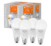4 X Ledvance Smart +A75 Bulb 14W=100W E27 Mat 1521lm 2700K-6500K Dimmable Wifi