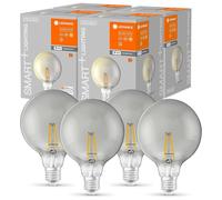 4 x Ledvance Smart+ Filament Globe LED Bulb 6W 44W 2500K Warm Dimmable WiFi