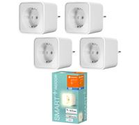 4 x Ledvance Smart+ Plug Socket & Night Light App Google Alexa Apple Bluetooth