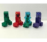 4 x LEGO MINECRAFT CREEPERS (CHARGED - ENCHANTED - EXPLODING - CREEPER)