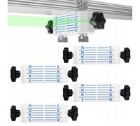 4 x Leveling System for Suspended Ceilings, Quick Installation Tool, Ceiling Levelling Holder Profile CD60 ES Plasterboard Regips, Ceiling Hanger Drywall, Direct Hanger, Laser Target Board