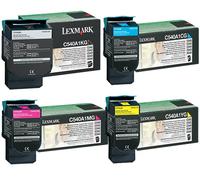 4 x Lexmark Original Toners C540A1KG, C540A1CG, C540A1MG, C540A1YG - B,C,M & Y