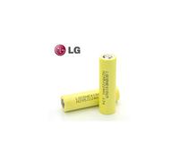 4 x LG HE4 18650 Battery, 2500mAh, 20A, 3.6V in Pure Power Battery Case
