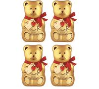 4 x Lindt Teddy Milk Chocolate with Gift Tag 100g - Ideal Christmas Chocolate Gift For Kids