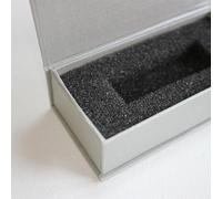 4 x Magnetic USB Presentation Gift Boxes, Silver Grey Colour, Flash Drives, Removable Drives, Wedding USB Box, Wedding Presentation Gift Box, Photography, Present Gift