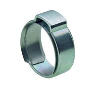 4 X Mikalor W1 Single Ear O Clips With Insert Stepless Inner Ring. Hose Clamps ( 13.0-15.3mm )
