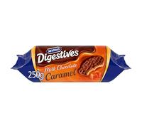 4 x Milk Chocolate Digestive Biscuits the Caramel One 250g "Deliciousness that brings a smile" For All Occasions