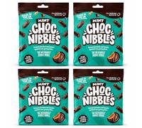 4 x Mint Choc Nibbles Chocolate Biscuit Bites 135g Packs - Crispy Biscuit Pieces Coated in Smooth Milk Chocolate - Sharing Treats for Snacking, Lunchboxes, Parties & Movie Nights