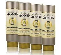 4 x Monin white chocolate sauce 500 ml - white Chocolate flavoured sauce