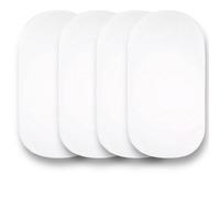 4 x Moses Basket Fitted Sheets - 100% Cotton Fitted Sheets for Moses Basket Or Baby Cradle (White)