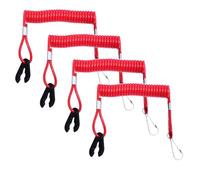 4 x Motor Cycling Outboard Engine Lanyard Kill Stop Switch Safety Cord Compatible with Yamaha etc