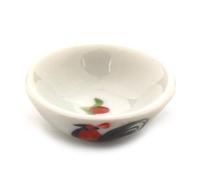 4 x MyTinyWorld 35mm Dolls House Miniature White Ceramic Cockerel Bowls