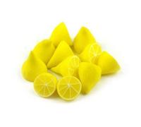 4 x MyTinyWorld Dolls House Miniature Handmade Translucent Lemon Halfs